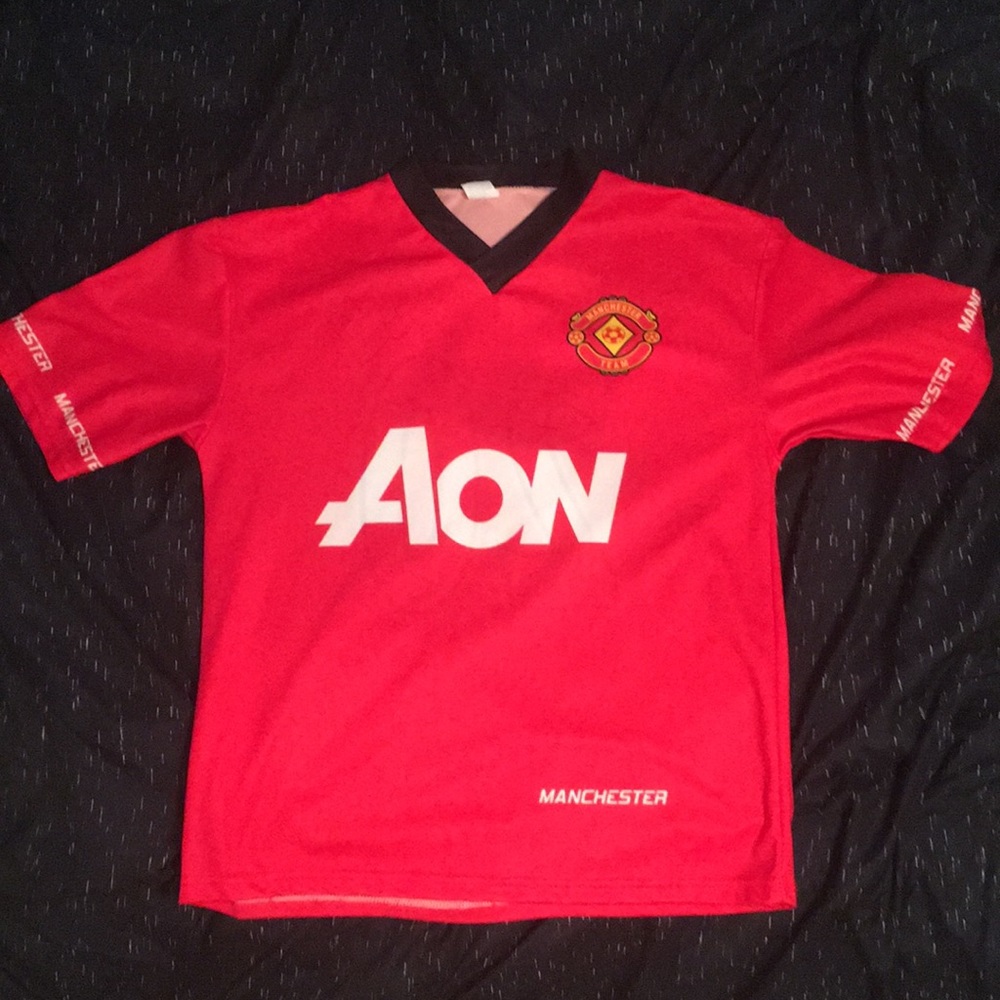 Men’s Vintage Van Persie Man U Red Soccer Jersey